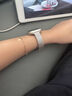 Z&Y適用蘋果手表AppleWatch麥穗磁吸卡扣不銹鋼iwatchS9金屬感小眾小蠻腰細款女款夏日表帶 銀色 42mm表盤【適用新品10代iwatch】 曬單實拍圖