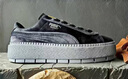 彪馬（PUMA）【厚底鞋】女經(jīng)典復(fù)古增高休閑鞋松糕鞋 PLATFORM 372613 石灰色-水泥灰-03 40 曬單實(shí)拍圖