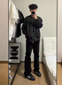 楠笙記bootcut黑色彎刀牛仔褲男士潮牌春秋寬松cleanfit微喇直筒長(zhǎng)褲子 黑色 XL 曬單實(shí)拍圖