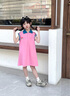 mlgt法國風(fēng)潮童裝 女童連衣裙夏2025新款大童多巴胺女孩夏裝POLO裙子 粉色Polo裙 160 曬單實(shí)拍圖