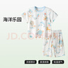 貝肽斯兒童睡衣夏季2025新款男寶寶薄款衣服女童短袖優(yōu)可絲家居服 曬單實(shí)拍圖