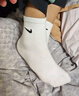NIKE 3BRAND 耐克男女中長(cháng)襪3雙裝2025夏季新款青少年運動(dòng)襪子 白色/巖嶺灰 10歲以上 9/11 【適合38碼以上】 曬單實(shí)拍圖
