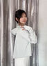 日本防曬衣女新款原紗型斗篷夏季寬松舒適透氣薄款冰絲防曬服外套 淺灰色【云朵原紗】 均碼 適合80-170斤 曬單實(shí)拍圖