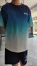 卡兔藍(lán)貓男童夏季速干籃球服套裝中大童球衣兒童短袖夏裝運(yùn)動兩件套潮10歲 漸變綠色 160 曬單實(shí)拍圖