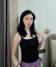 草本初色內(nèi)衣女無(wú)痕胸墊吊帶女上衣女2025新款背心夏外穿文胸罩 黑色  兩件9折 L 【40-60公斤】 曬單實(shí)拍圖