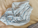 貝樂咿嬰兒衣服夏季空調(diào)服長袖連體衣莫代爾男女寶寶睡衣哈衣小童外出服 6677-淺藍(lán)+6831-淺綠 73cm （6-9個月15-18斤） 曬單實(shí)拍圖