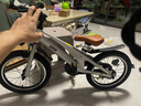 鳳凰兒童自行車男女小孩初學(xué)腳踏車鎂合金輔助輪自行車 法拉利山地車 輻條輪銀色-抱剎-輔助輪 16寸【適合105-140cm】 曬單實(shí)拍圖