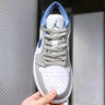 CLENIKEEDAIR NIKE純?cè)瑼J1 Low 白藍(lán)紅低幫籃球鞋男女百搭休閑運(yùn)動(dòng)滑板鞋DC Aj1灰藍(lán) 氣墊摩擦有聲 純?cè)S直發(fā) 40 曬單實(shí)拍圖