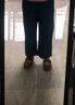 佐丹奴褲子女夏季黑科技涼感薄款牛仔褲松緊腰直筒七分褲13425302 曬單實(shí)拍圖