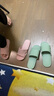 merdor靜音拖鞋女士夏季抗菌不臭腳浴室內(nèi)居家用洗澡防滑軟底輕便涼拖鞋 淺綠色 38-39 （M） 曬單實(shí)拍圖