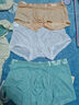 莫代爾夏季透氣男士?jì)妊澞芯W(wǎng)紗薄款速干四角短褲性感透明冰絲無(wú)痕平角褲 白色+淺藍+膚色 3條 L 2尺3-2尺4/120-135 曬單實(shí)拍圖