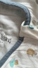 nest designs嬰兒睡袋嬰幼兒竹棉紗布四層長(cháng)袖拼接寶寶分腿睡袋兒童防踢被 奇奇鼠-雙層短袖（26-28°C） 100碼（建議身高90-100cm） 曬單實(shí)拍圖