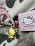 中國珠寶大褔hellokitty貓鑰匙扣黃金掛件足金KT貓手機鏈999包包掛飾禮物 KT貓鑰匙扣【20mg】（KT貓禮盒） 曬單實拍圖
