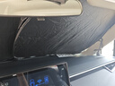 心夢思豐田汽車遮陽擋前擋風玻璃遮陽簾夏季防曬隔熱遮陽板可折疊收納光 鋒蘭達【可折疊/不透光】鈦銀黑膠遮陽板+挪車碼 【豐田車型專用】 曬單實拍圖