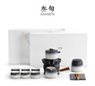 叁旬（sanxun）高檔輕奢山海觀自動(dòng)功夫茶具套裝家用懶人泡茶神器茶壺禮盒 山海觀自動(dòng)茶具_(dá)白砂釉 曬單實(shí)拍圖