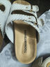 TOOMANYSHOES 【王玉雯同款】 小島度假夏季新款勃肯鞋女外穿厚底沙灘涼拖女鞋 米白 38 曬單實拍圖