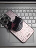 維妮恩潑墨臘腸狗適用蘋果16promax手機殼iphone15pro磁吸支架14plus韓系ins風13全包鏡頭膜12防摔11可愛 精孔磁吸羽紗殼-銀色-粉色潑墨+蝴蝶結(jié)小狗磁吸支架 iPhone 1 曬單實拍圖