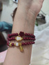 格諾曼恩湘西原礦朱砂手串女士108顆佛珠手鏈和田玉轉運珠紫金砂多圈手飾 三圈款 珠子6mm 曬單實(shí)拍圖