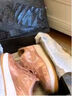 耐克（NIKE）CLOTxAirForce1撕撕樂粉絲綢低幫板鞋男女同款玫瑰金 41 曬單實(shí)拍圖