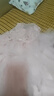 A 21 FUNB女童晚禮服高端小主持人花童兒童服裝婚紗鋼琴演出服女孩連衣裙子 粉色短款 120 曬單實(shí)拍圖