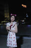 微光里碎花連衣裙2025新款女夏季娃娃領(lǐng)桔梗法式小個(gè)子收腰甜辣減齡裙子 圖片色 M 曬單實(shí)拍圖