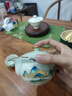 唐豐千里江山旅行茶具套裝戶外露營(yíng)手抓壺泡茶裝備便攜式快客一壺三杯 千里江山荷韻旅行茶具 曬單實(shí)拍圖