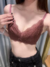 like uuAAT輕奢品牌女士內(nèi)衣女小胸聚攏收副乳調(diào)整型防下垂性感文胸套裝 暮云紅 70A 32 曬單實拍圖