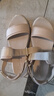 斯凱奇（Skechers）七夕情人節(jié)禮物女鞋夏季厚底漏趾涼鞋百搭外穿沙灘鞋 自然色/NAT 35 曬單實拍圖