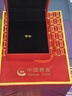 中國黃金（CHINA GOLD）黃金格?；ǘ斉罨ǘ渥憬鹬贬樁椛漳赣H節禮物送老婆女友 格?；ǘ?約0.5g【一對】 曬單實(shí)拍圖