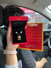 中國(guó)黃金（CHINA GOLD）足金平安鎖編繩金鎖嬰兒長(zhǎng)命鎖吊墜掛七夕情人節(jié)禮物送女朋友老婆 平安福字鎖【A款】約1.2g 曬單實(shí)拍圖