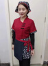 森問(wèn)中式餐飲服務(wù)員工作服短袖定制logo餐廳茶樓火鍋店農家樂(lè )工裝印字 【女士*配頭巾和圍裙】- 紅色 2XL 曬單實(shí)拍圖