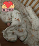 歐孕（OUYUN）嬰兒睡袋夏季1-3歲寶寶竹棉紗布一體式防踢被兒童防驚跳防涼睡衣 松鼠麋鹿 前四后二 65碼【適合身高52-68cm】 曬單實(shí)拍圖