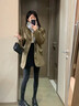 莫代爾高個子灰色內(nèi)搭褲女春秋加長款不掉檔外穿褲襪秋冬加絨保暖棉褲 160g燕麥白/連腳春秋薄款15-25℃ L 【適合身高168-185C】 曬單實(shí)拍圖
