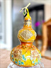 花開(kāi)富貴銅葫蘆擺件辦公室玄關(guān)桌面裝飾品新家喬遷入戶(hù)禮品 JTBJ黃銅特小號花開(kāi)富貴銅葫蘆（黃色） 曬單實(shí)拍圖