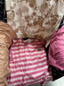 夏季自帶胸墊女士睡衣條紋背心坎肩短褲大碼夏天可外穿家居服套裝 款號ZW1818 2XL 女【125-140斤】 曬單實(shí)拍圖