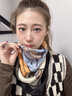 啄木鳥(niǎo)（TUCANO）磁吸扣三角小圍巾女2025秋冬季新款絲巾百搭棉麻方巾護(hù)頸圍脖禮物 棉麻磁扣-馬到成功【新款面料更 曬單實(shí)拍圖