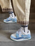 佐館男鞋2026春夏季新款韓版氣墊運動(dòng)鞋輕便透氣休閑鞋百搭星星板鞋女 北卡藍 42 曬單實(shí)拍圖