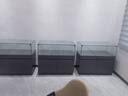 京柳定制商場玻璃柜展示柜珠寶首飾柜臺樣品展覽陳列柜博物館文物展臺 玻璃柜100*50*90灰色 一體發(fā)貨 曬單實(shí)拍圖