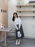 茵曼通勤府綢襯衫2025秋女裝新款法式簡(jiǎn)約寬松長(zhǎng)袖襯衣 珍珠白 M 曬單實(shí)拍圖