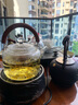 九土玻璃煮茶壺耐高溫加厚大容量耐熱蒸煮茶器木提手家用煮水壺電陶爐 玻璃茶壺 1300ml 曬單實拍圖