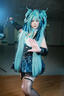 柯霸（Keba）初音未來cos服全套 卡通周邊浣熊聯(lián)動裙cosplay動漫二次元漫展 初音C服+假發(fā) L 曬單實(shí)拍圖