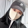 JCZS德國品牌防曬口罩女高顏值2025新款夏季透氣冰絲面罩立體無痕護眼 升級透氣孔 暗夜黑*2 不參與自選 【無痕親膚 修飾臉型】防曬口罩 曬單實拍圖