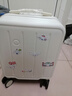 20*30*40 春秋航空登機(jī)箱小型輕便拉桿行李箱學(xué)生旅行密碼皮箱子 貝殼白307拉鏈 14英寸 20x30x40cm可登機(jī) 曬單實(shí)拍圖
