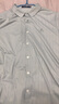 夢(mèng)特嬌（MONTAGUT）夏季男士短袖格子襯衫桑蠶絲透氣涼感休閑舒適上衣 綠色  2XL/54 曬單實(shí)拍圖