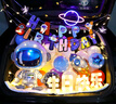 多美憶生日?qǐng)鼍安贾煤髠湎溲b飾生日氣球道具氛圍成人男孩女孩告白花朵粉 曬單實(shí)拍圖