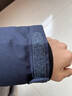 君羽700蓬白鵝絨服男女款拼色加厚款保暖夾克戶(hù)外工裝外套SA62001 橄欖色-深藍 L 推薦男141-160斤/女131-145斤 曬單實(shí)拍圖