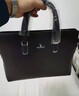 PLAYBOY花花公子男包真皮男士手提包大容量公文包商務(wù)電腦包出差牛皮包包 1798加大號黑色（送手包和卡包） #2#1英寸 曬單實(shí)拍圖