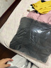 太平鳥女裝羽絨服連帽長款女冬面包服寬松外套絎縫泡芙 黑色 S  曬單實拍圖