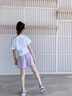班尼路女童夏季套裝運(yùn)動(dòng)裙褲2025新款女孩涼感速干短袖洋氣短褲裙子夏裝 白BN可愛粉兔X+紫BN抱心兔XS 140 【推薦體重56-68斤】 曬單實(shí)拍圖