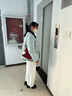 妍莉芬（yanlifen）小香風(fēng)羽絨棉服女裝2025冬季短外套女2025年新復古棉衣羽棉襖絨服 藍色 S 曬單實(shí)拍圖